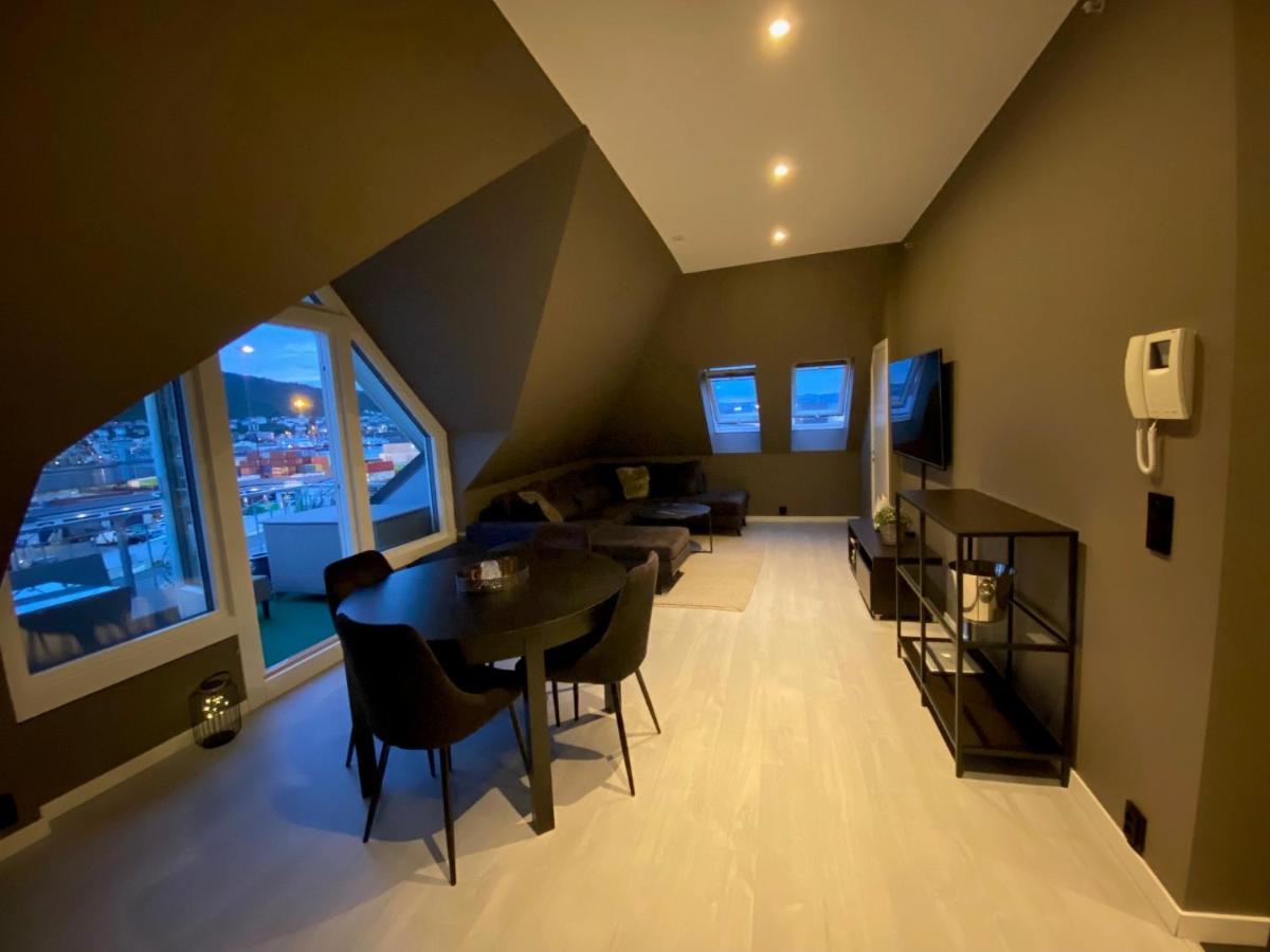 Апартаменты Penthouse With Private Balcony In The City Centre Of Берген Экстерьер фото